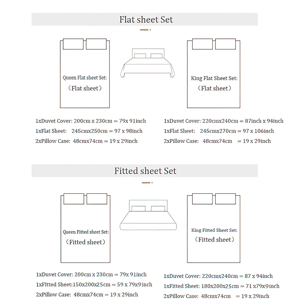 1000TC Egyptian Cotton Satin Bedding Set with Duvet