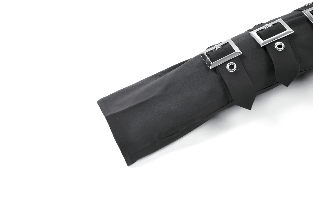 Alternative Buckle Arm Warmers with Silver Hardware
