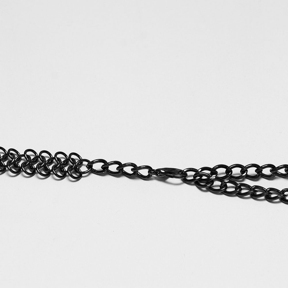Alternative Cross Body Chain with Layered Drapes