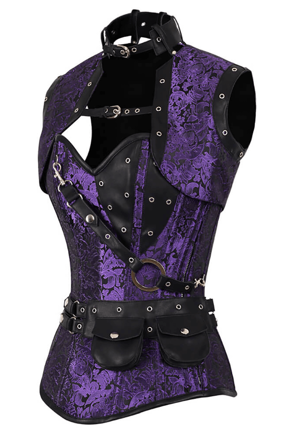 Alternative Overbust Corset with Shrug and Utility Belt