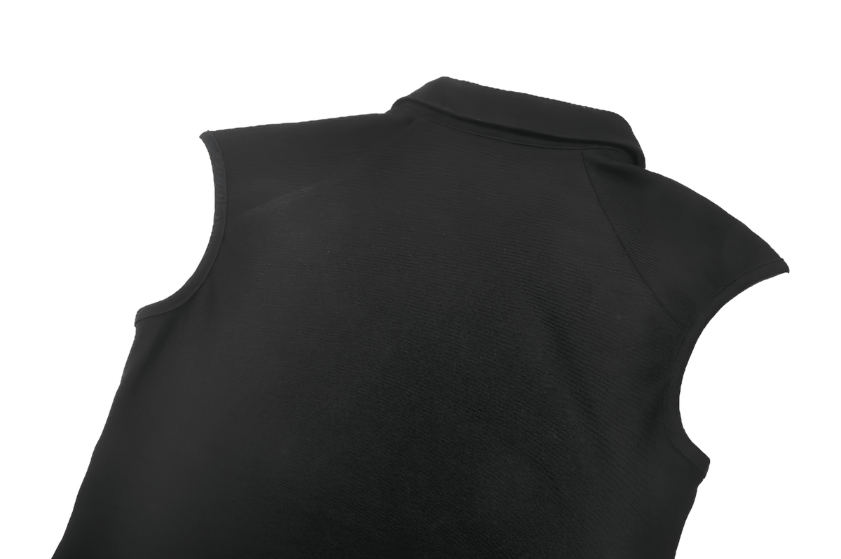 Alternative Sleeveless Collared Top With Side Lace-Up Detail
