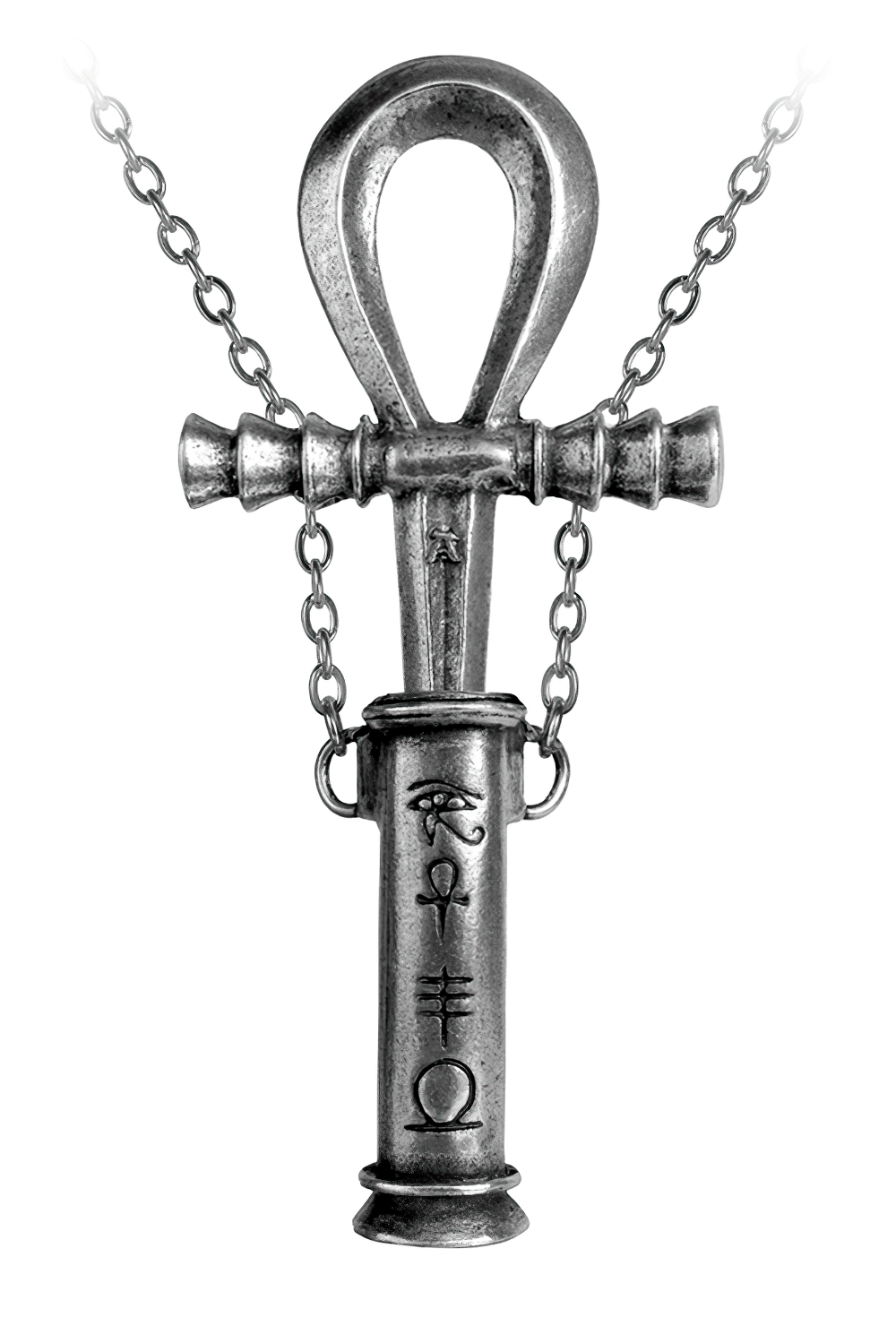 Ankh Pendant with Dagger and Egyptian Symbols