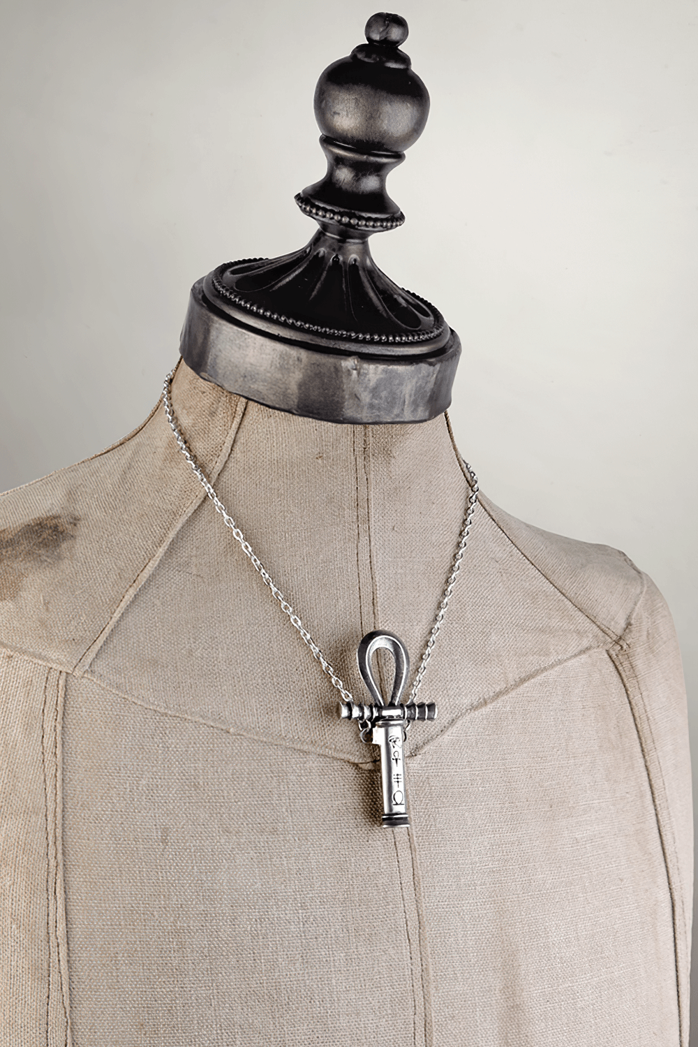 Ankh Pendant with Dagger and Egyptian Symbols