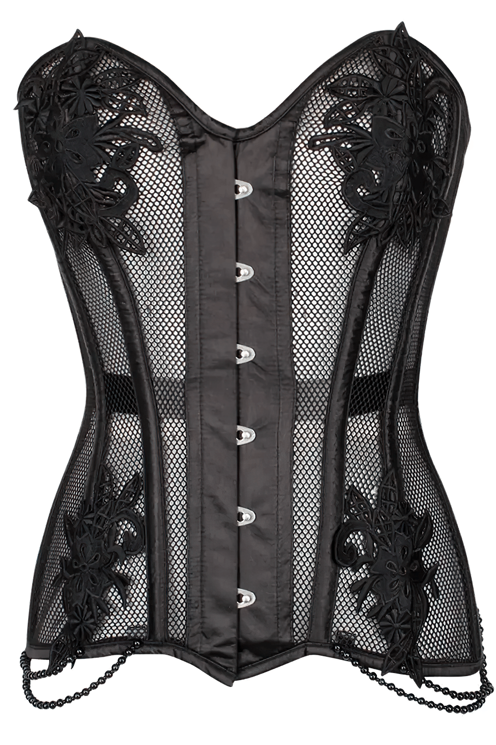 Black Gothic Overbust Corset Waist Shaper Statement