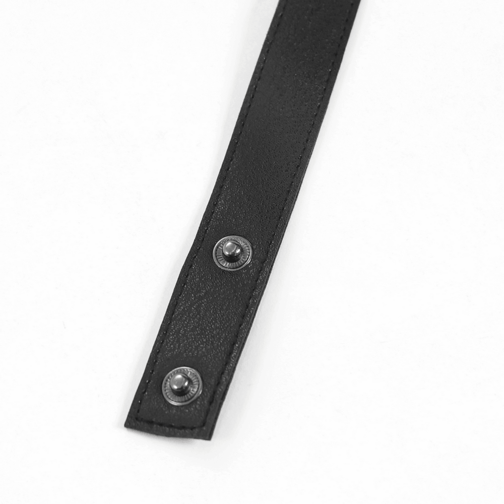 Black Rivet Gothic Choker Body Harness Neckwear