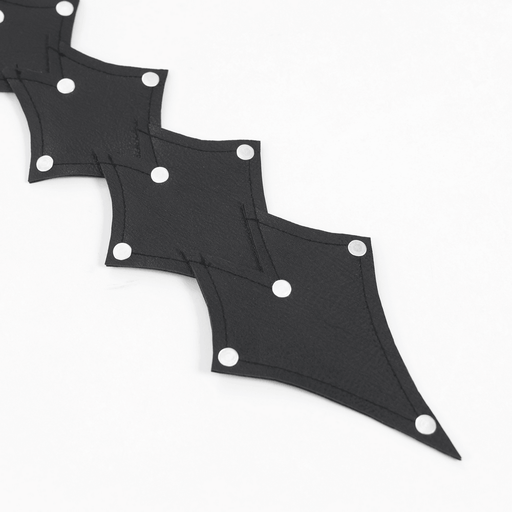 Black Rivet Gothic Choker Body Harness Neckwear