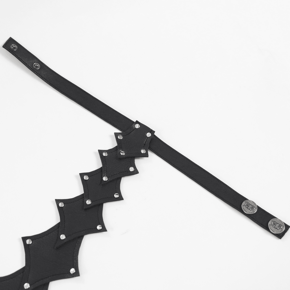 Black Rivet Gothic Choker Body Harness Neckwear