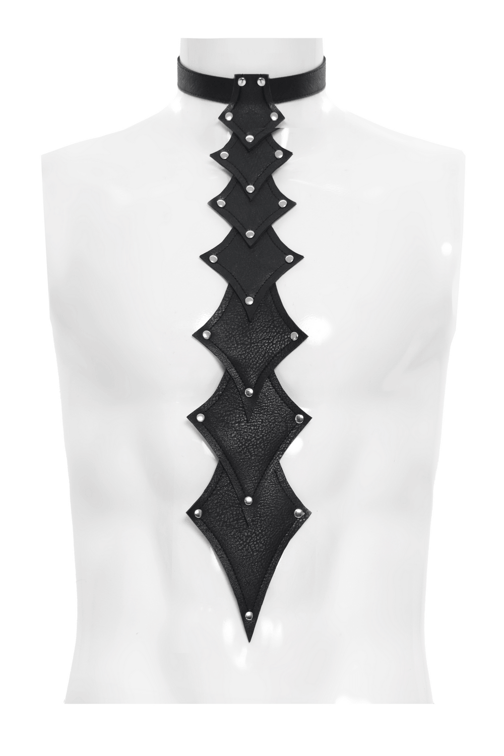 Black Rivet Gothic Choker Body Harness Neckwear