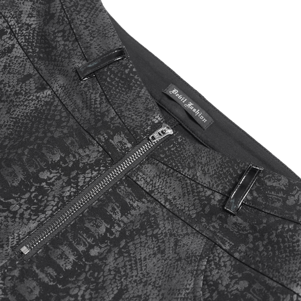 Bold Skinny Pants with Straps and Detachable Side Pouch