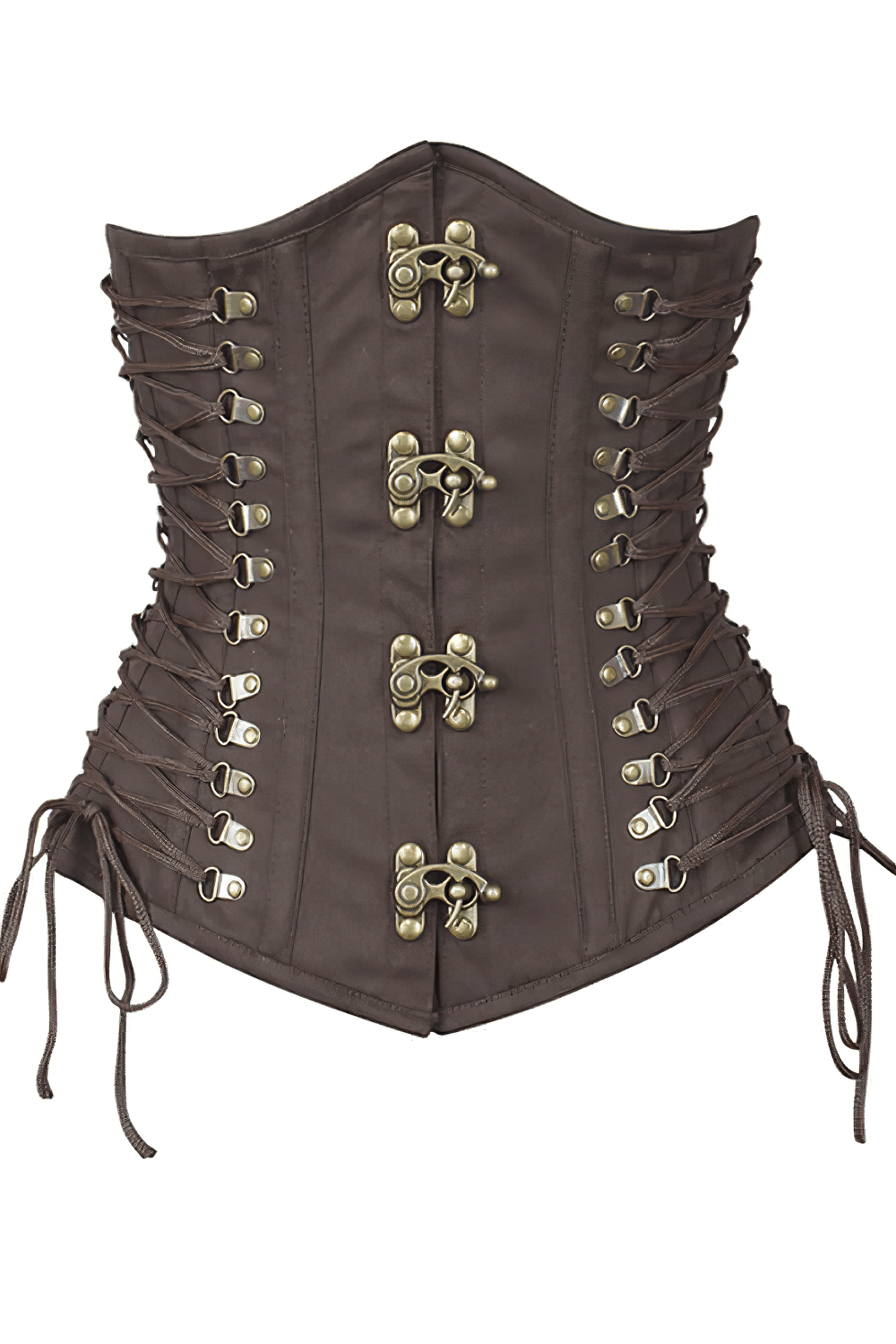 Brown Steampunk Underbust Waist Cincher Corset