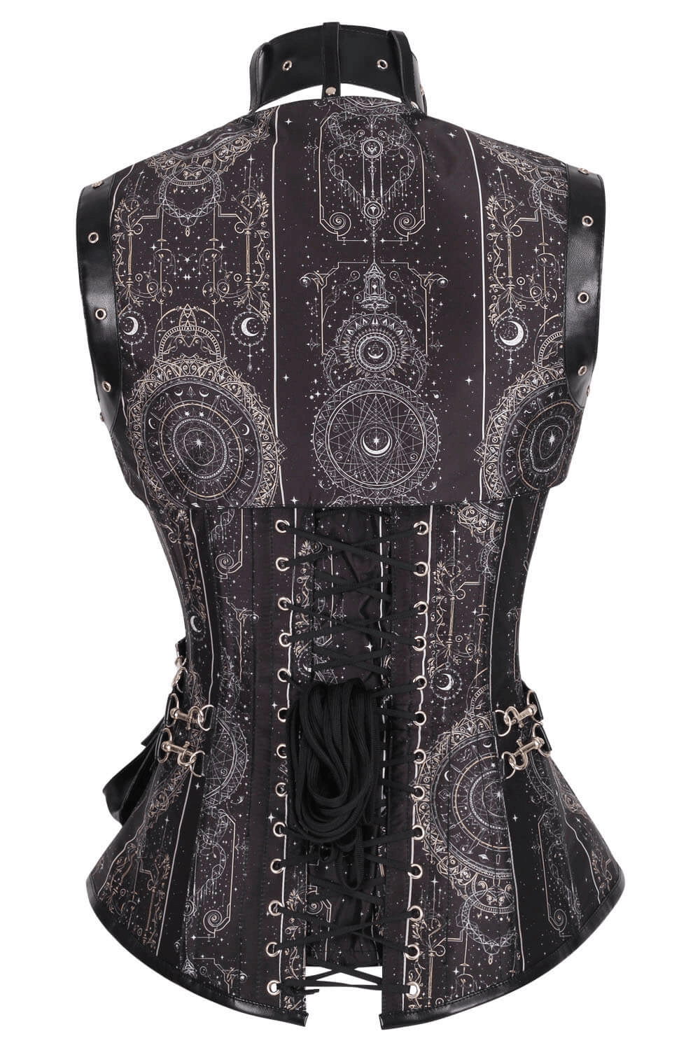 Celestial Steampunk Overbust Corset and Shrug with Pouch