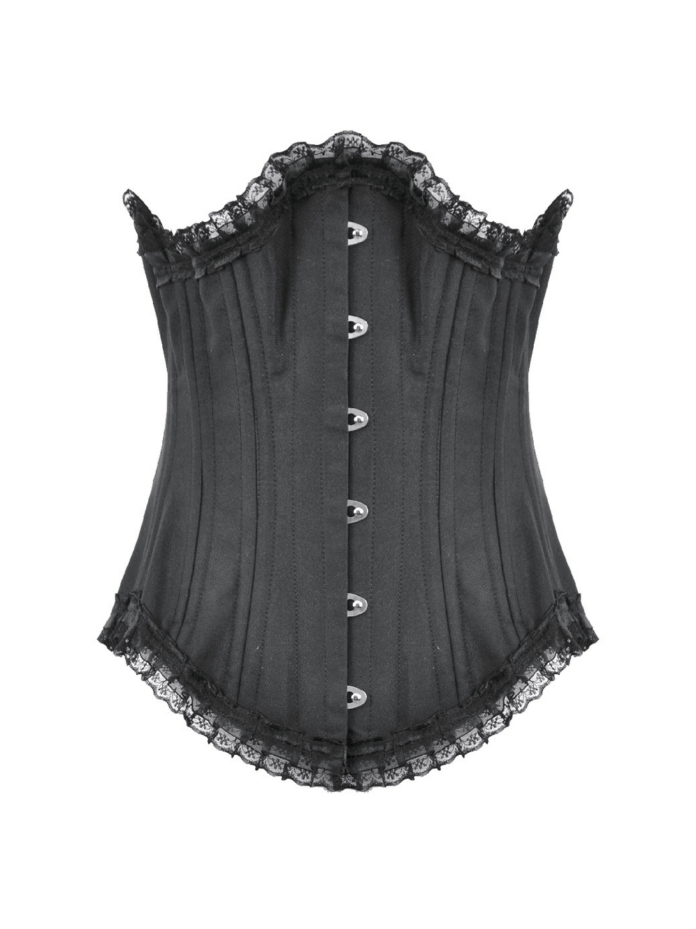 Chic Underbust Corset Waist Cincher with Lace-Up Front