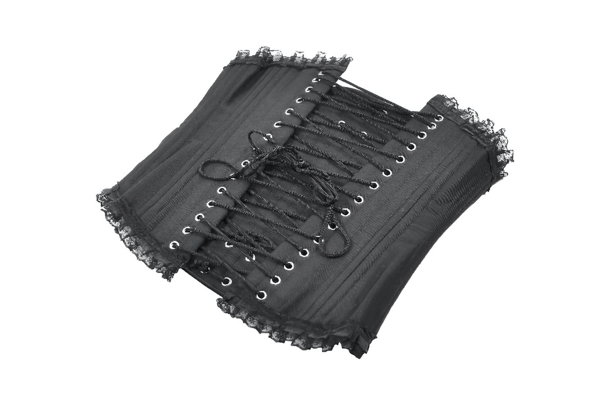 Chic Underbust Corset Waist Cincher with Lace-Up Front