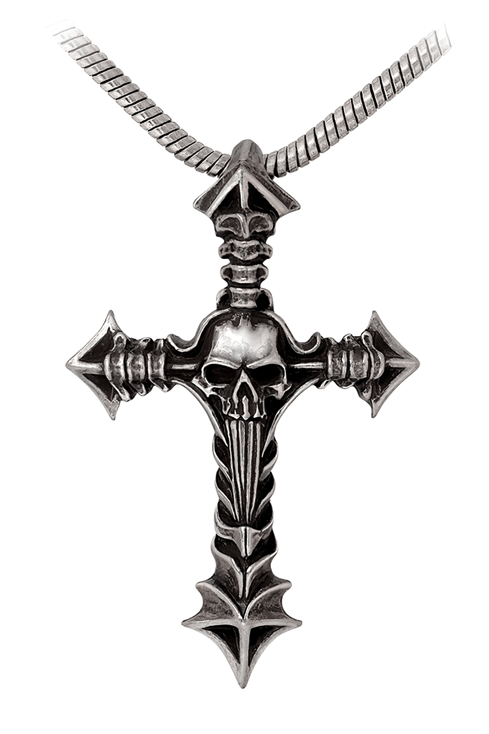 Cruxinomica Pendant with Skull and Vertebrae Detail
