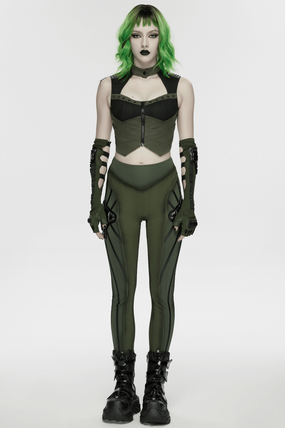 Cyberpunk Tactical Top with Mechanical Back Plate