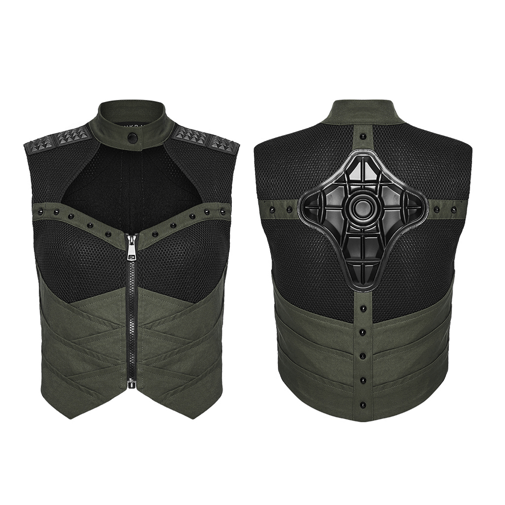 Cyberpunk Tactical Top with Mechanical Back Plate