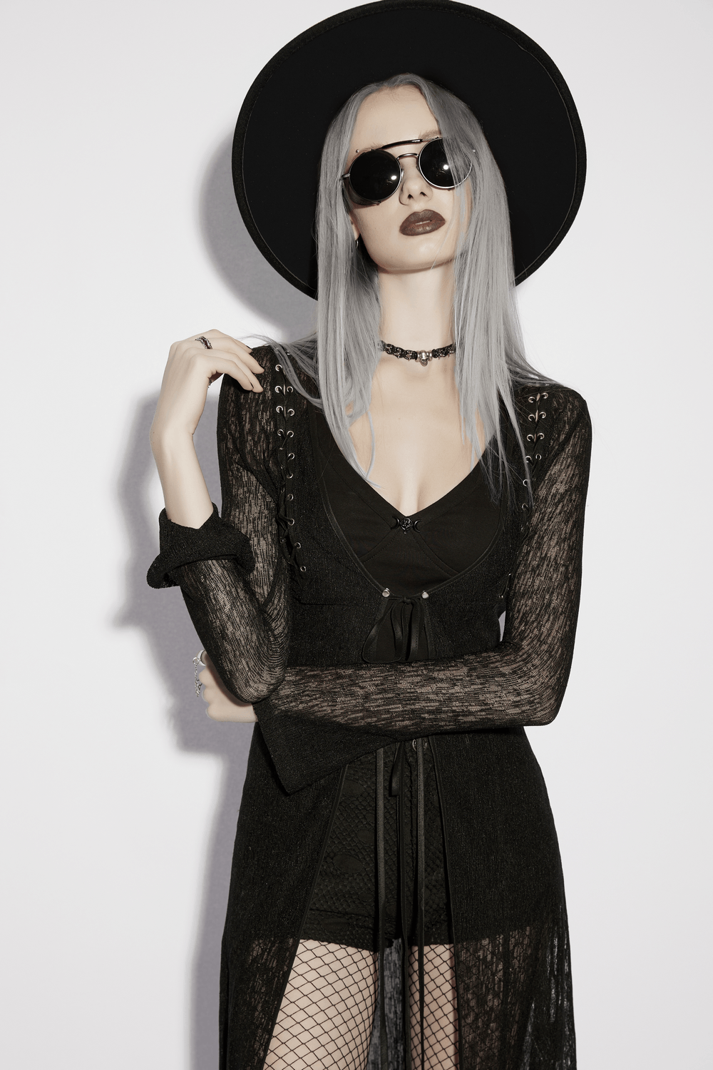 Daily Sun Protection Cape with Sheer Gothic Drape