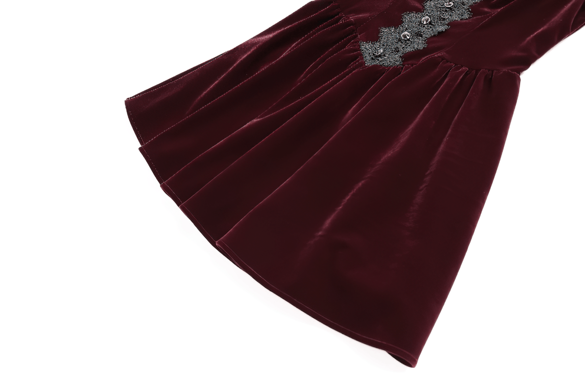 Delicate Mini Dress with Lace and Keyhole Neckline