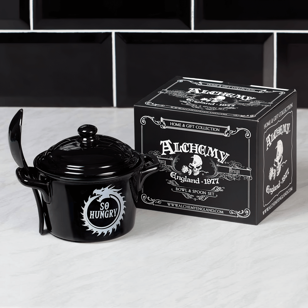 Dragon Ouroboros Cauldron Bowl and Spoon Set