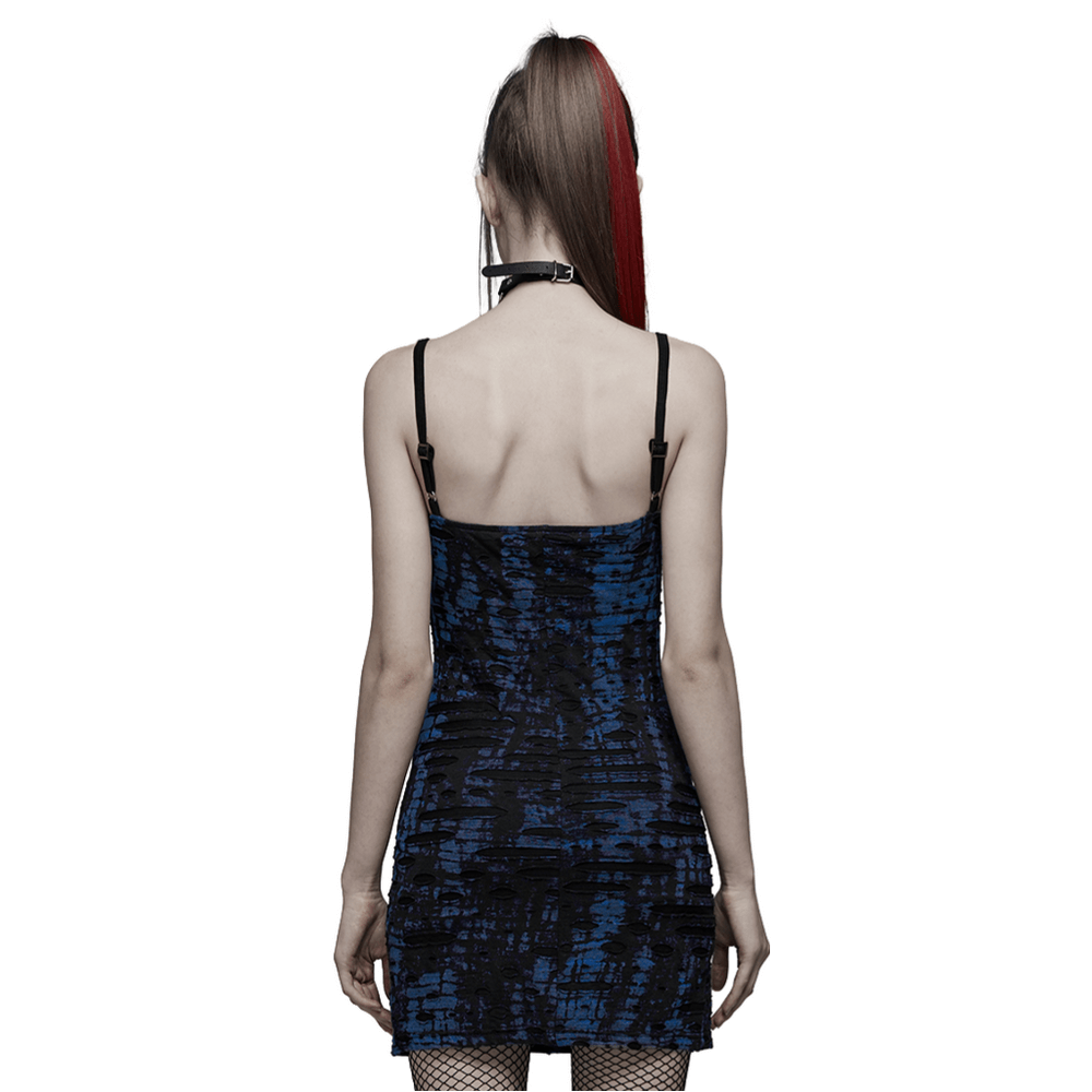 Edgy Women's Sequin Mini Dress with Lace Detail
