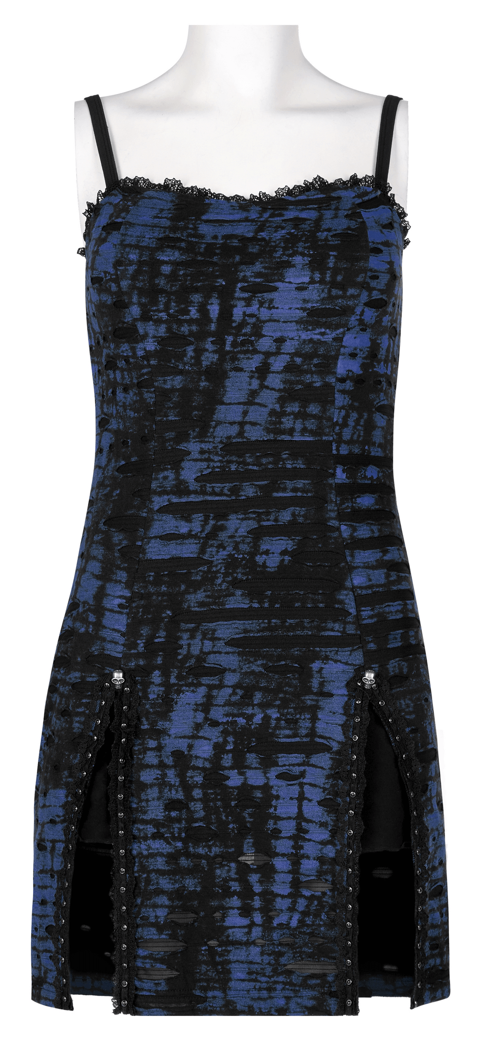 Edgy Women's Sequin Mini Dress with Lace Detail