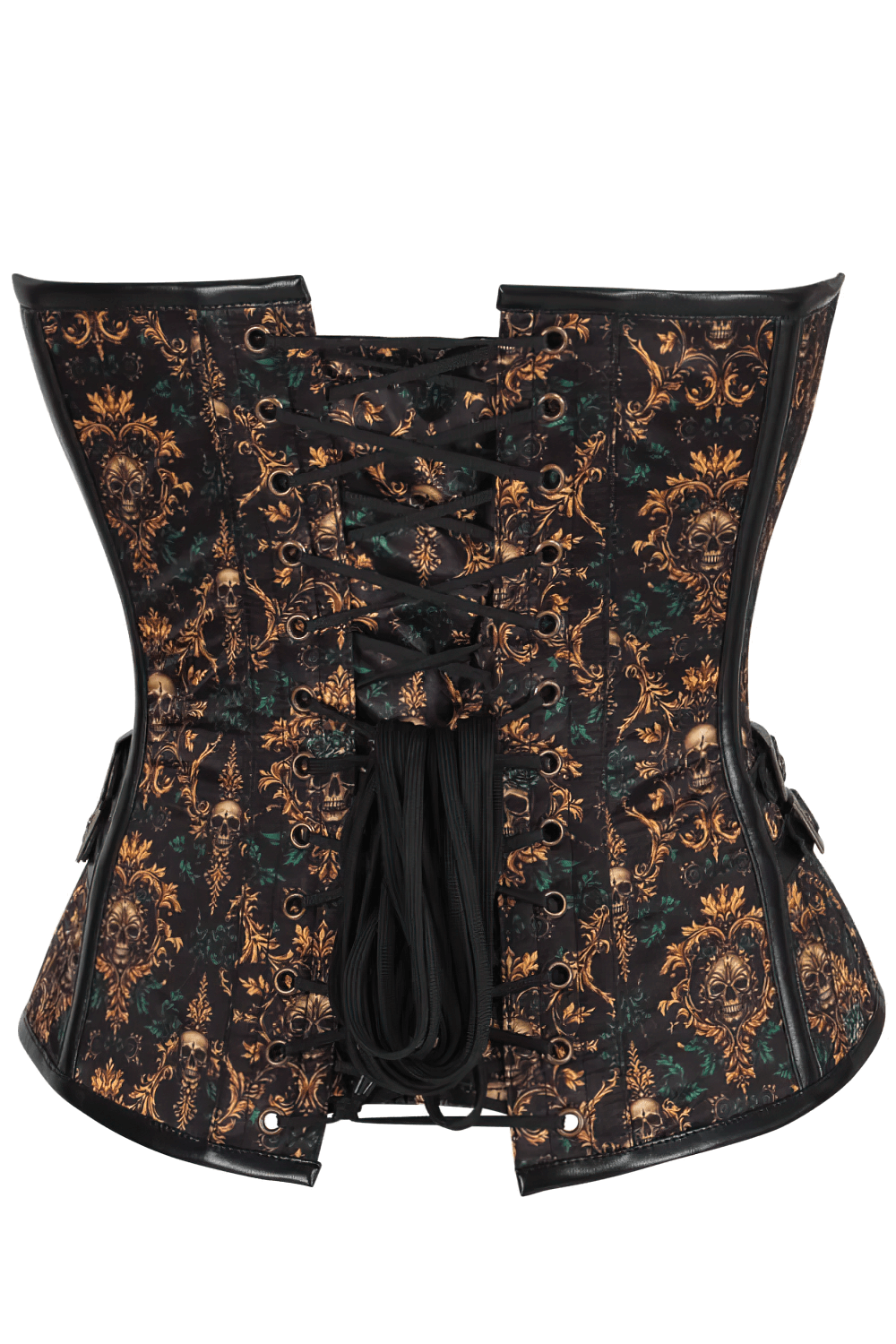 Elegant Baroque Skull Steampunk Overbust Corset