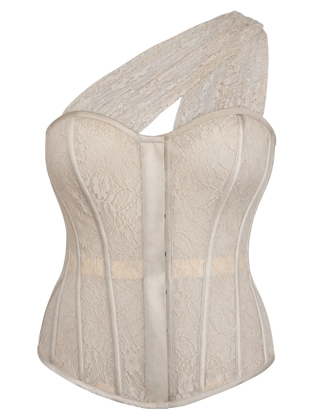 Elegant Gothic Overbust Corset with Bridal Hourglass Shape