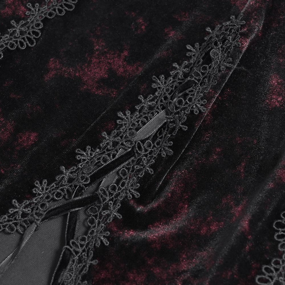 Exquisite Lace Maxi Dress with Corset Lacing and Side Slit