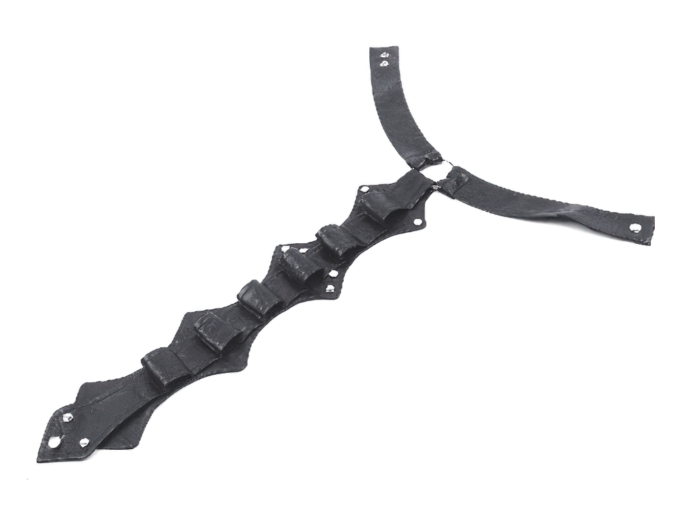 Faux Leather Gothic Neck Harness with Rivet Detail
