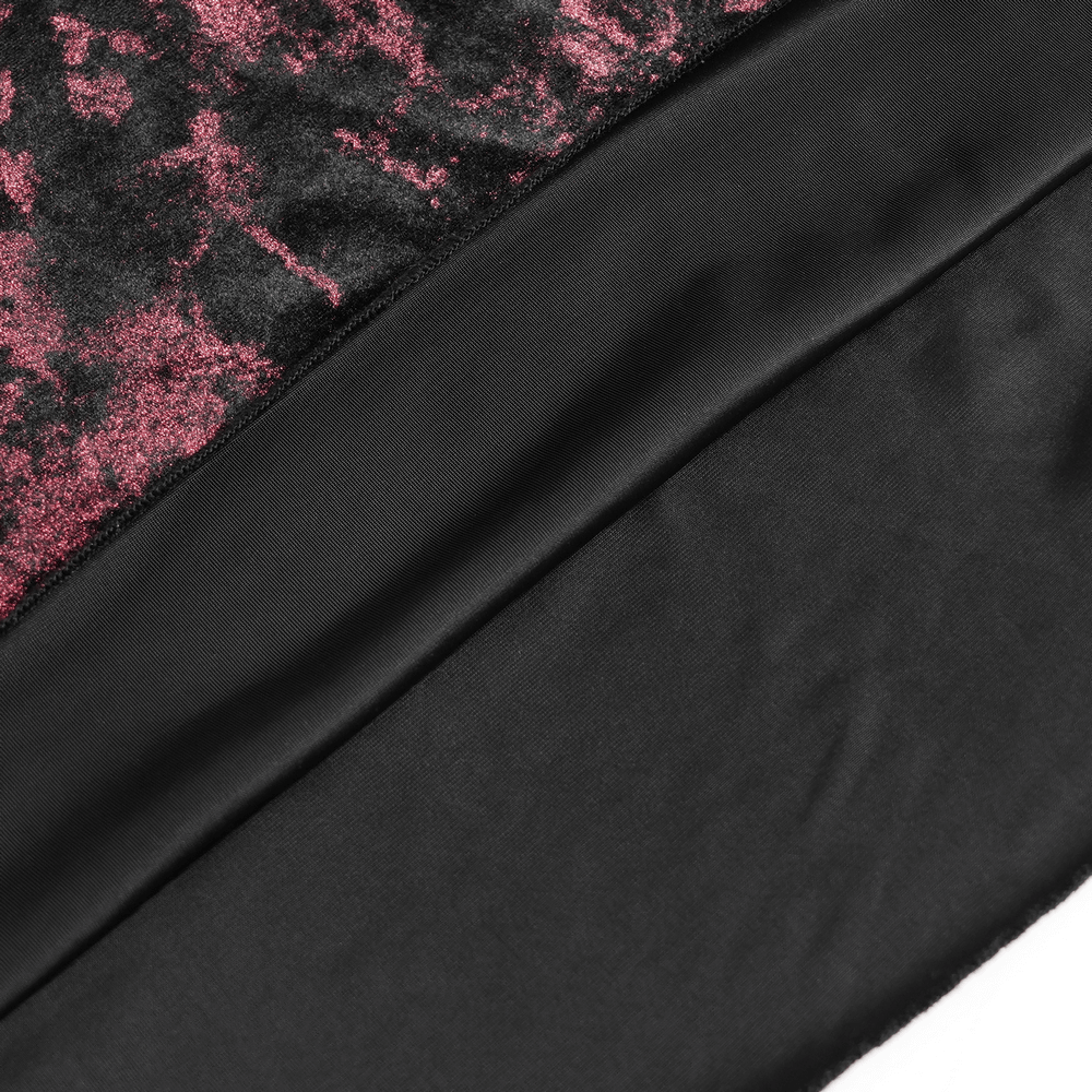 Female Gothic Lace-Up Dress with Ruffled Tulle Layers