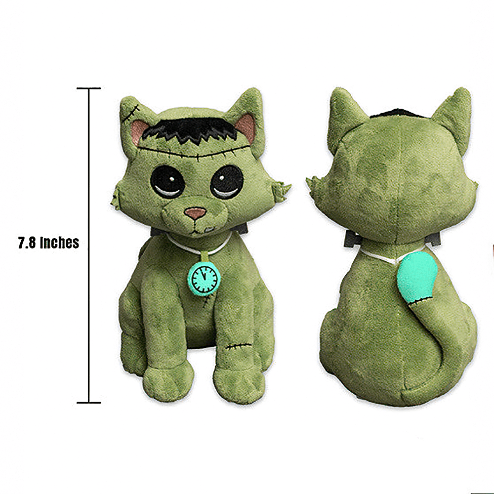 Frankenstein Cat Stuffed Toy Halloween Night Guardian