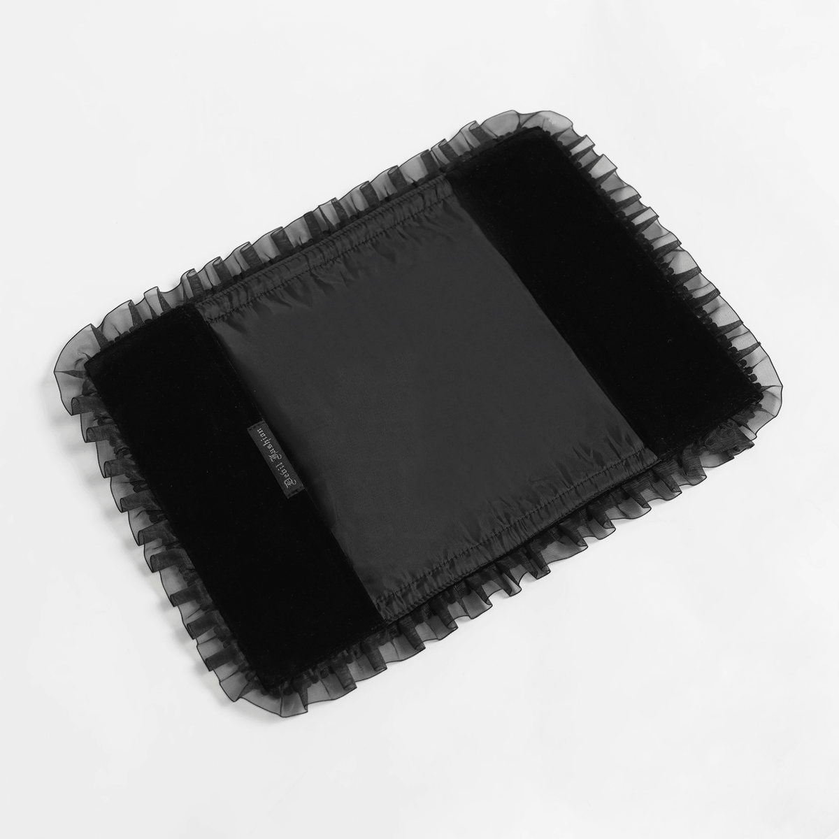 Velvet Notebook Cover with Lace and Corset Detail