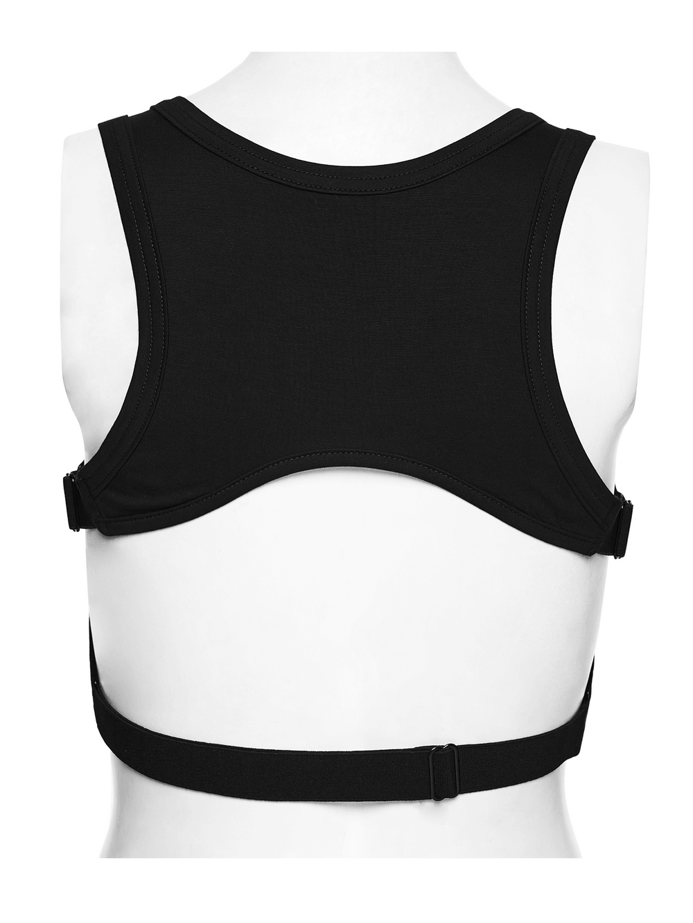 Goth Cutout Clip Hem Tank Top with Adjustable Back