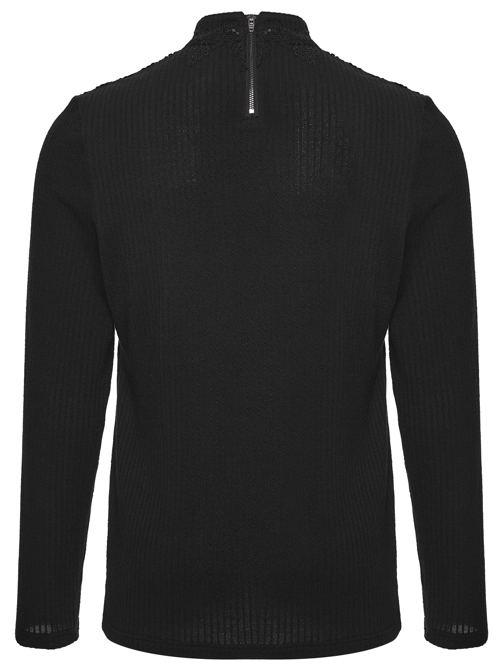 Goth Minimalist Sweatshirt with Shoulder Panels for Men