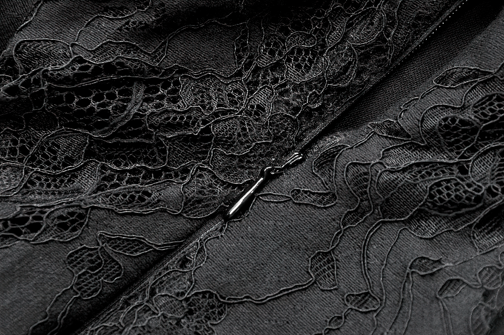 Asymmetric Layered Ruffle Skirt for Punk and Festival Look