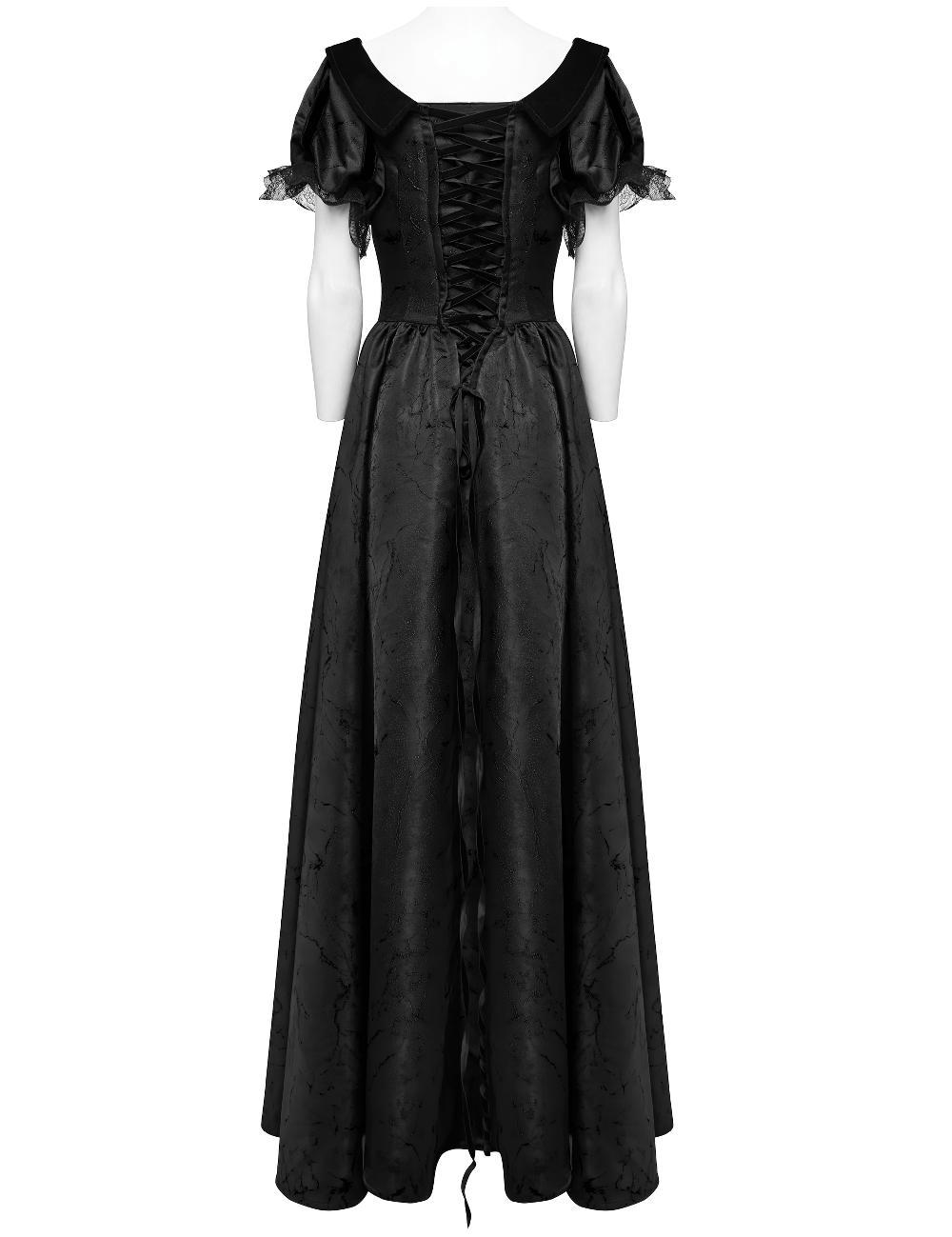 Gothic Elegant Ball Gown Off-Shoulder Jacquard Dress