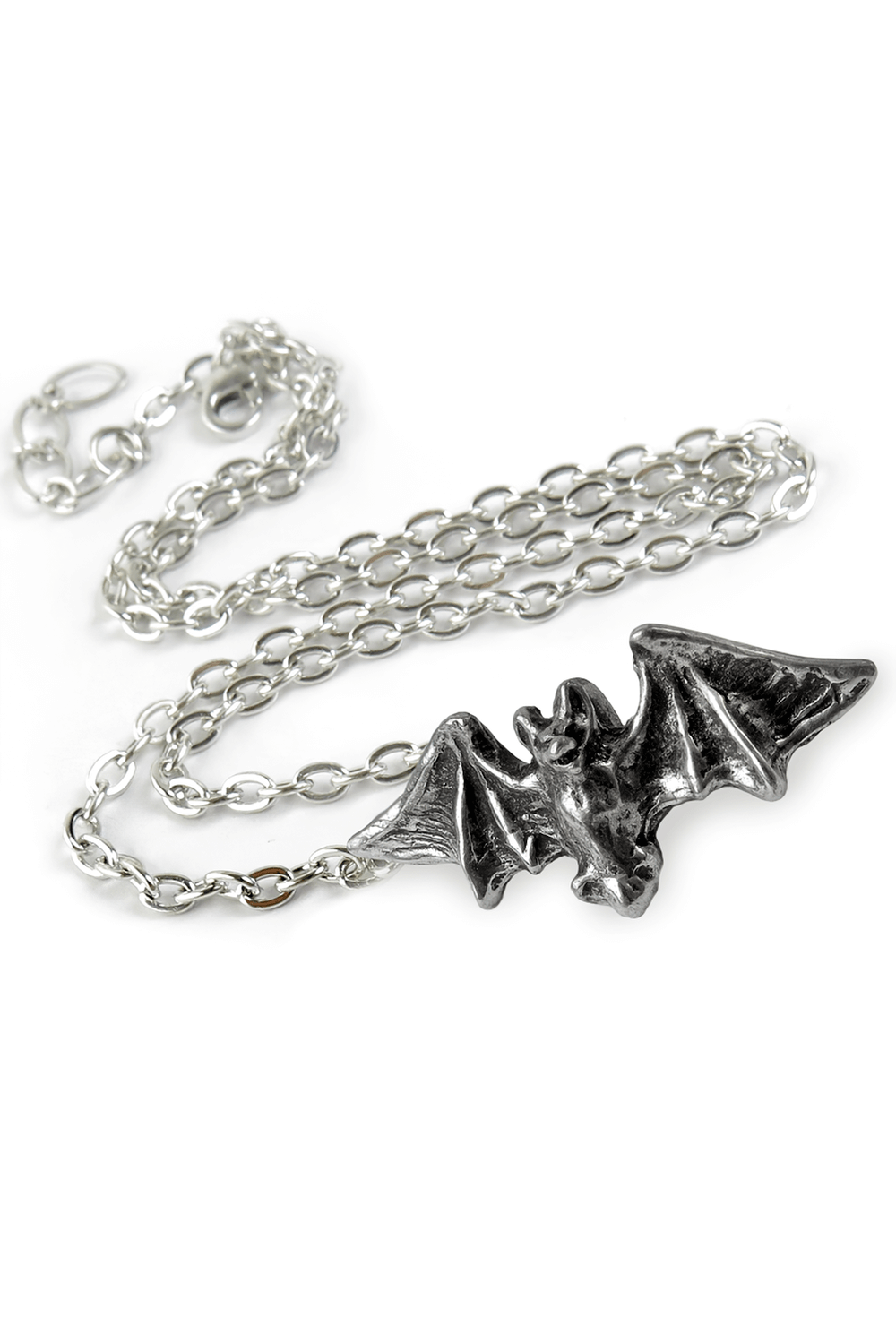 Gothic Flying Bat Pendant with Outstretched Wings