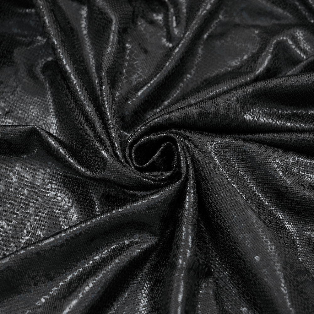 Gothic Lace-Up Maxi Dress with Chain and Corset Details