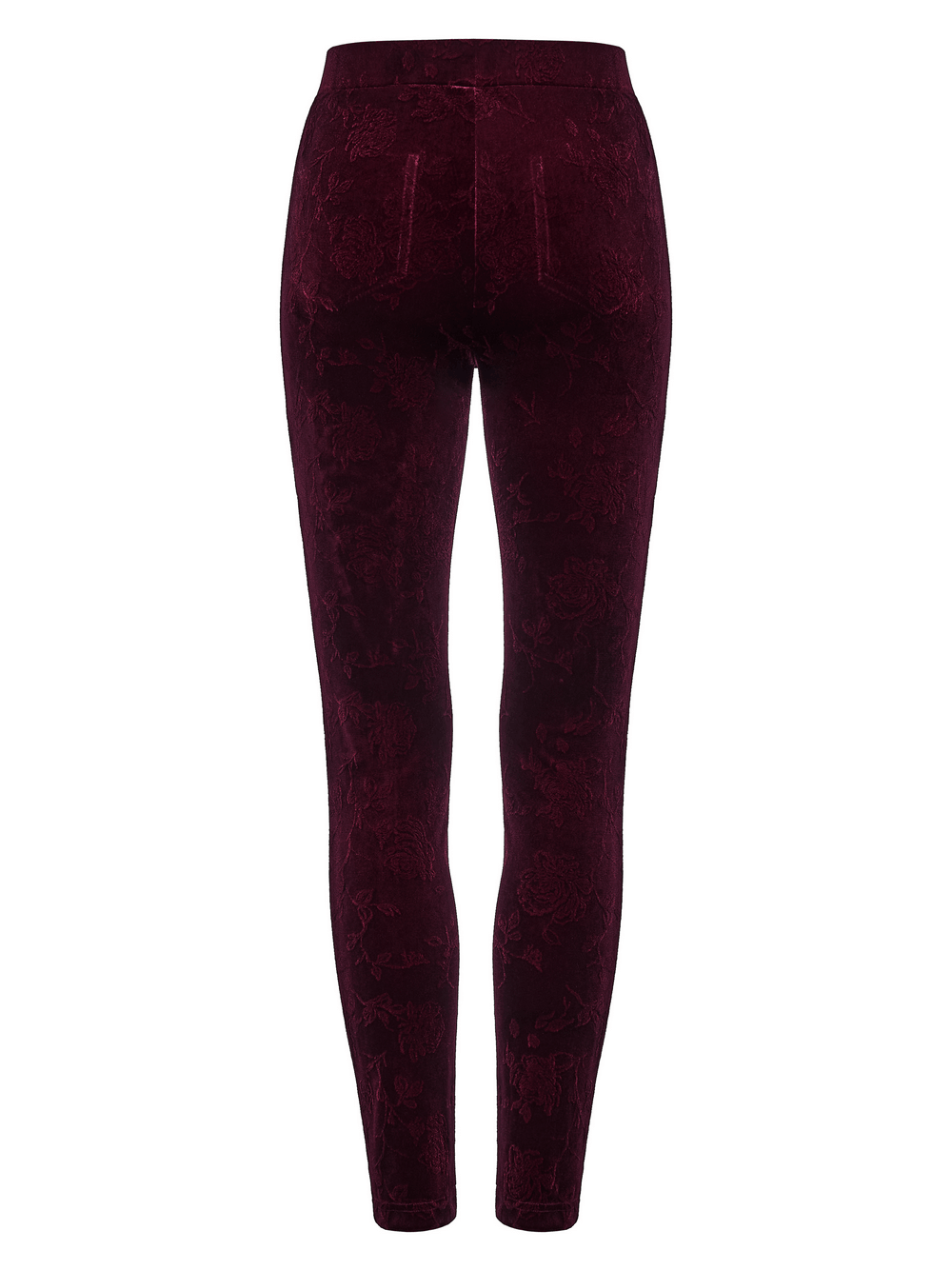 Gothic Leggings with Black Lace and Crystal Pendant