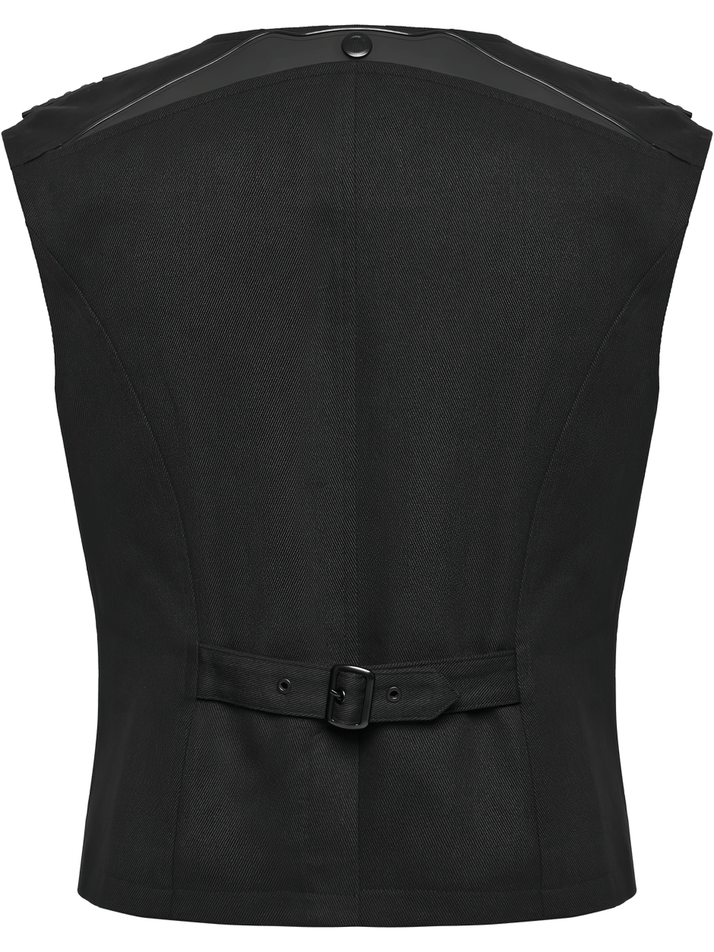 Gothic Punk Warrior Vest with Armor Shoulder Details