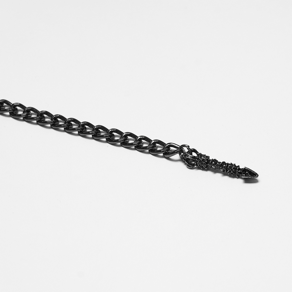 Gothic Skull Chain Harness Cyberpunk for Women