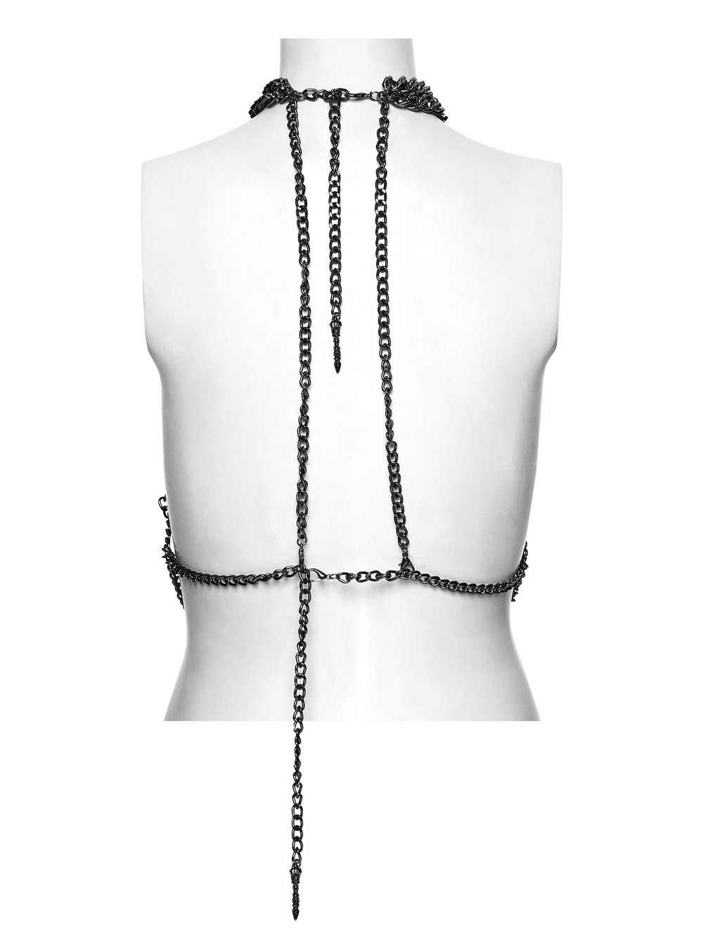 Gothic Skull Chain Harness Cyberpunk for Women