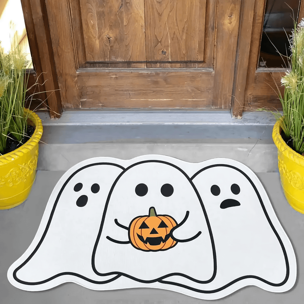 Gothic Spider Web Halloween Rug for Gothic Decor
