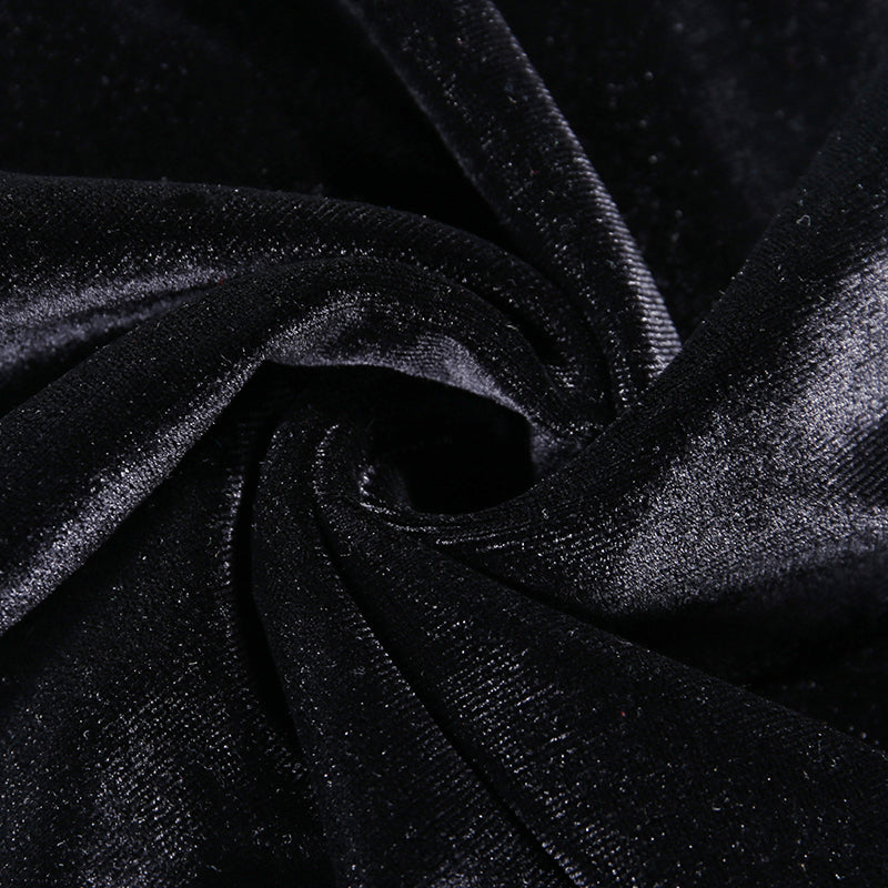 Gothic Style Velvet Women Dress / Cheongsam Dress in Alternative Fashion