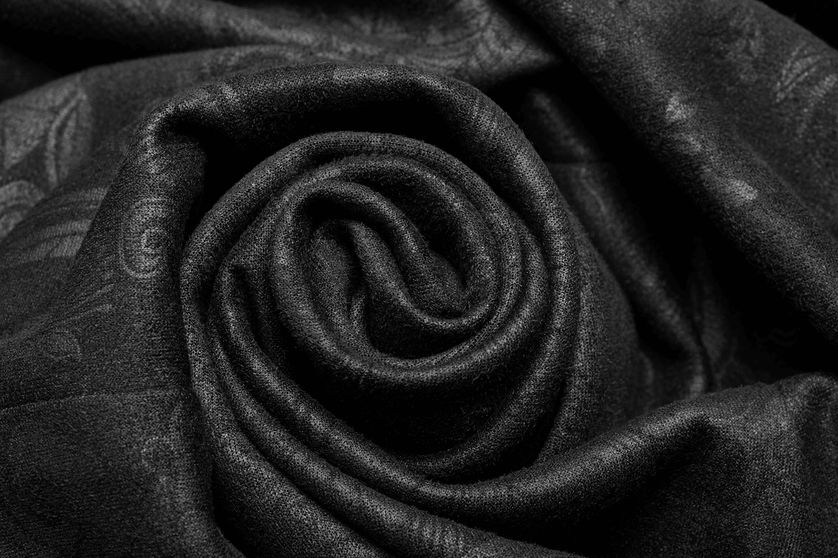 Gothic Suede and Leather Long Overskirt with Chains
