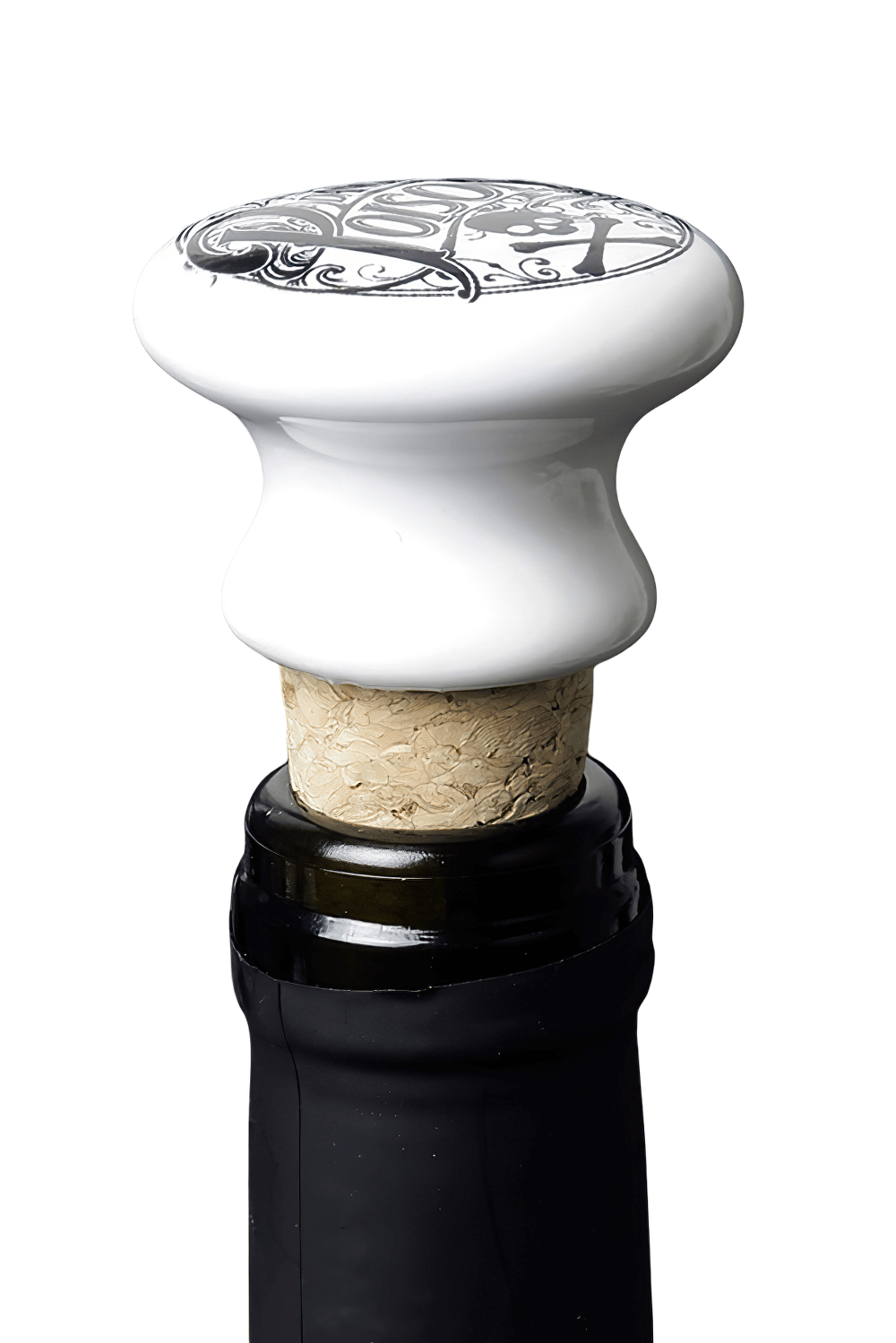 Gothic Viking Themed Wine Bottle Stopper Ceramics