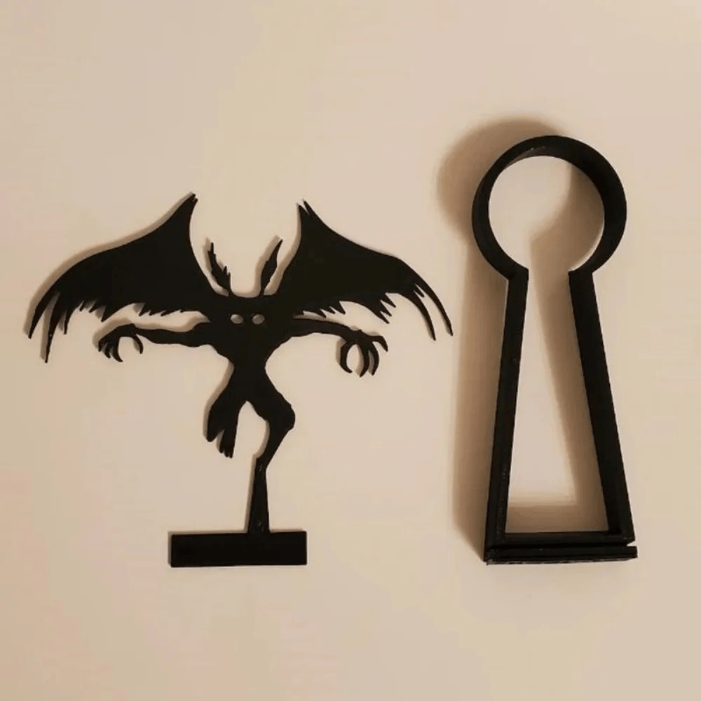 Halloween Shadow Tealight Holder with Metal Scene