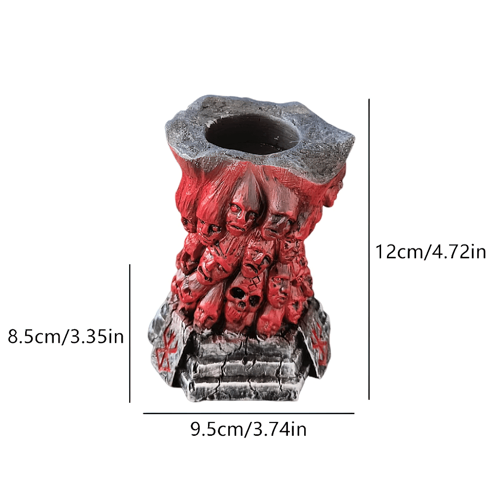 Horror Skull Tealight Holder for Gothic Decor