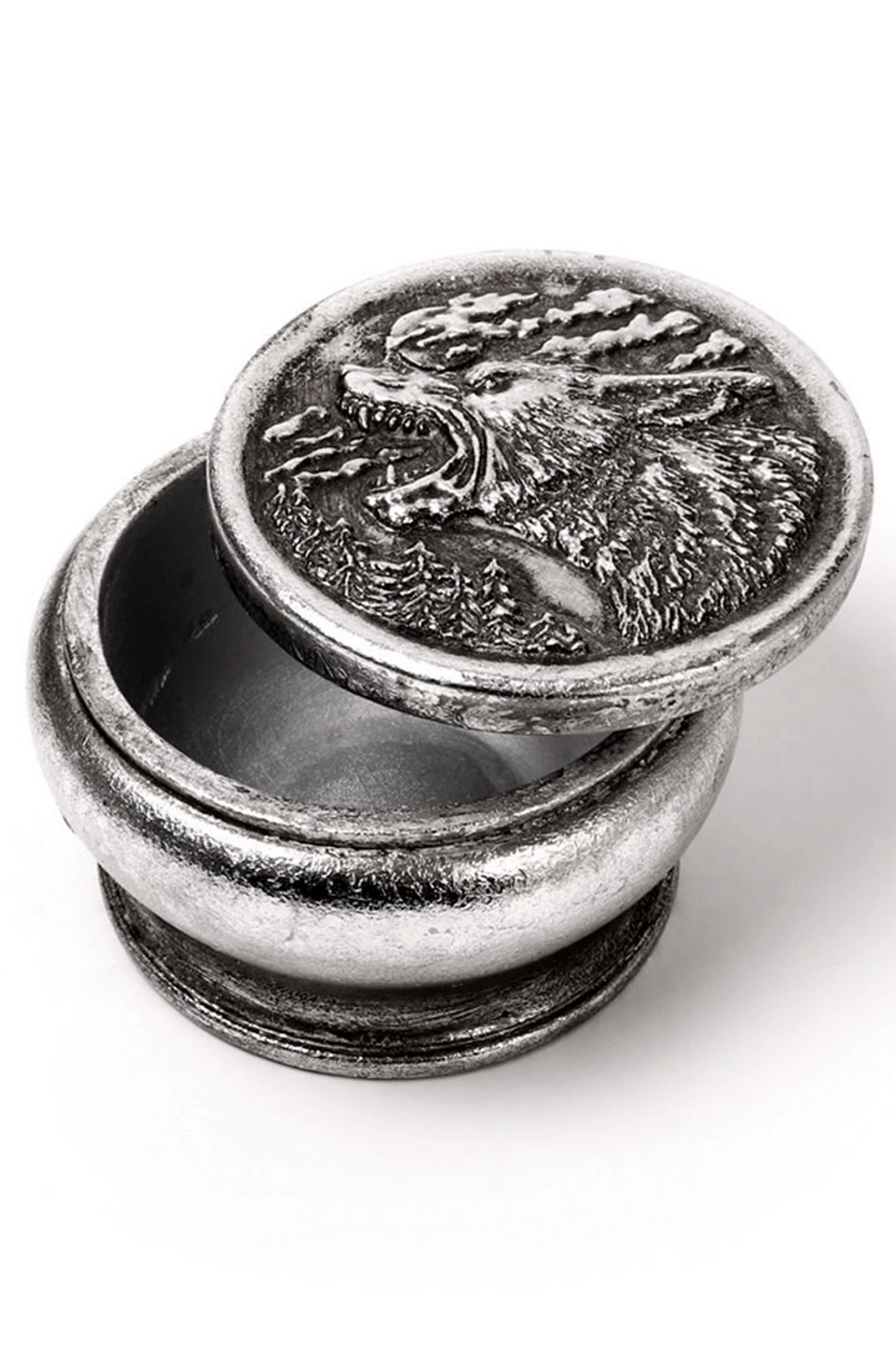 Hour of the Wolf Round Trinket and Jewelry Box