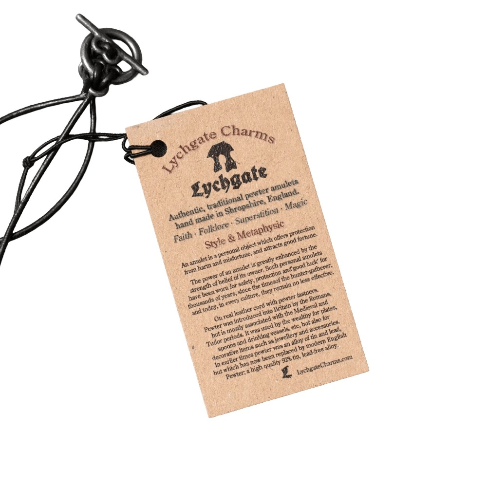 IHS Christogram Pewter Amulet Gothic Pendant Necklace